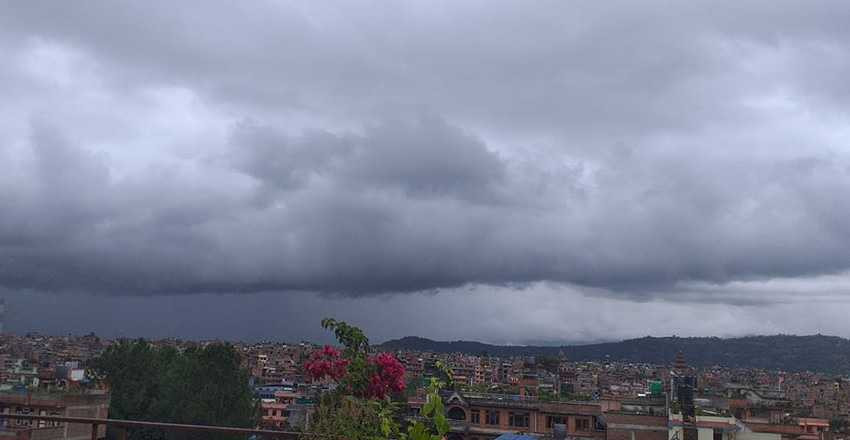 कोशी, मधेस, बागमती, गण्डकी र लुम्बिनी प्रदेशमा वर्षा हुने
